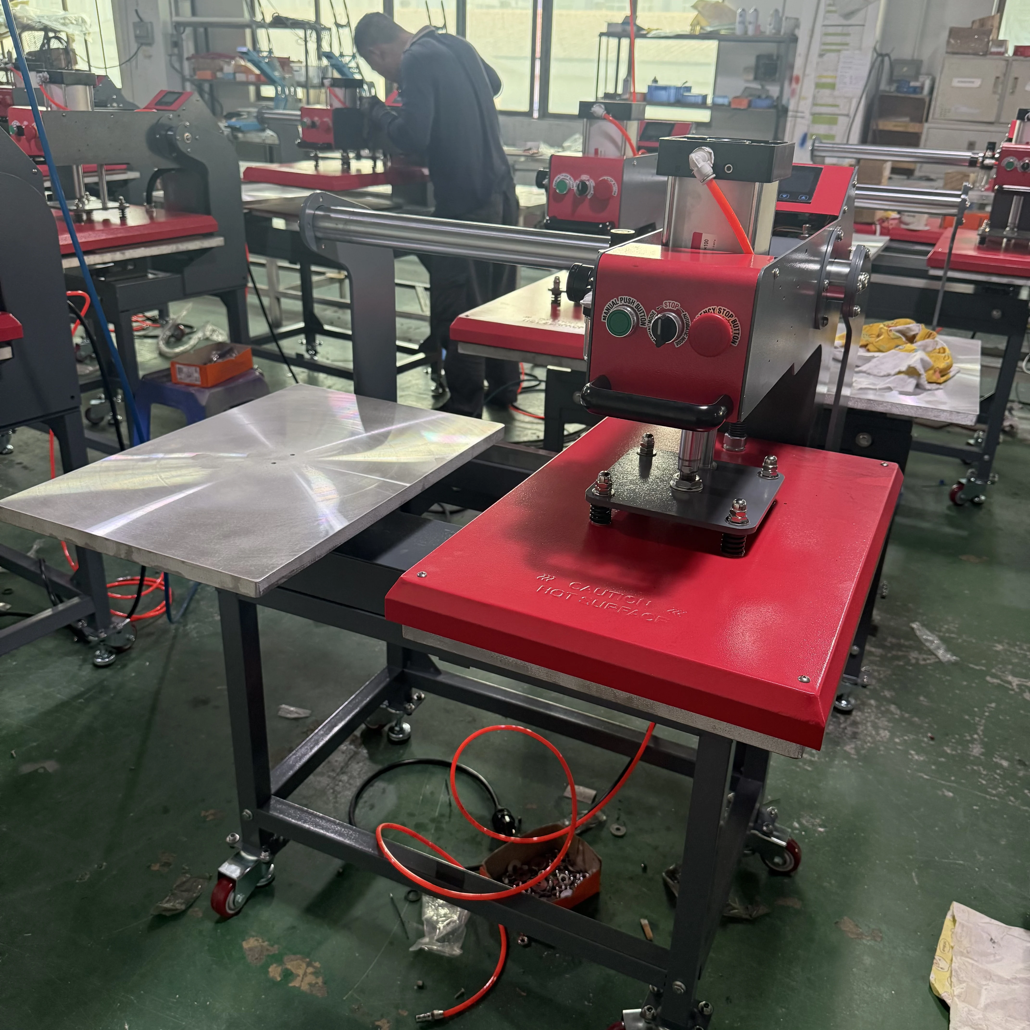 Heat transfer printing machine T-shirt heat press machine two working stations cheap price for sale heat press