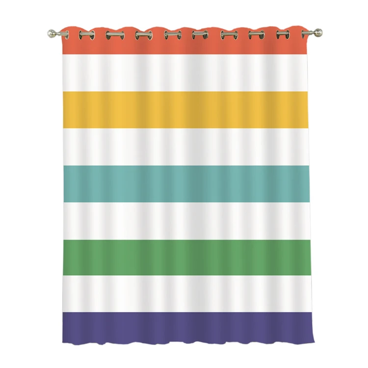 Домашний декор радужные полосы 3D шторы для гостиной Cortinas, товары для дома Защита от солнца тенты окна плотные печати ^