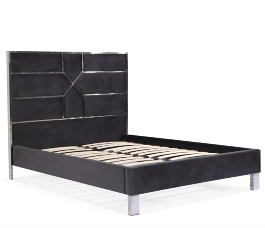 sample design bed sex furniture headboard bed with storage place