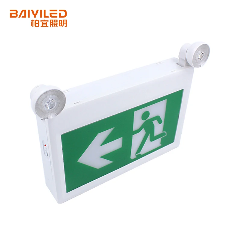 Lumen 100LM Led Battery 3.6V Ni-Cd Duration Backup Time 90Min 120Mins Emergency Led Exit Sign Running Man Projector Light