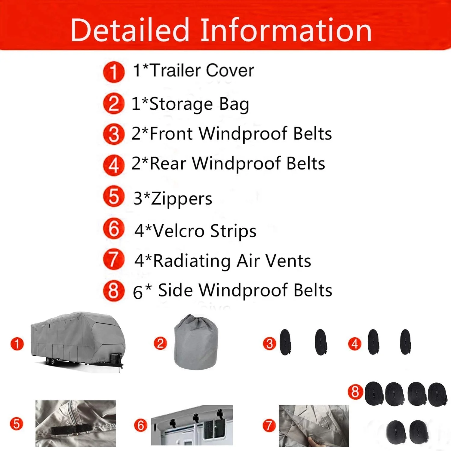 Прочная водонепроницаемая Складная крышка из ткани Оксфорд для туристического прицепа, складной чехол для кемпера, водонепроницаемая крышка для автофургона вмещает до 60 дюймов x 36 дюймов x 5 дюймов