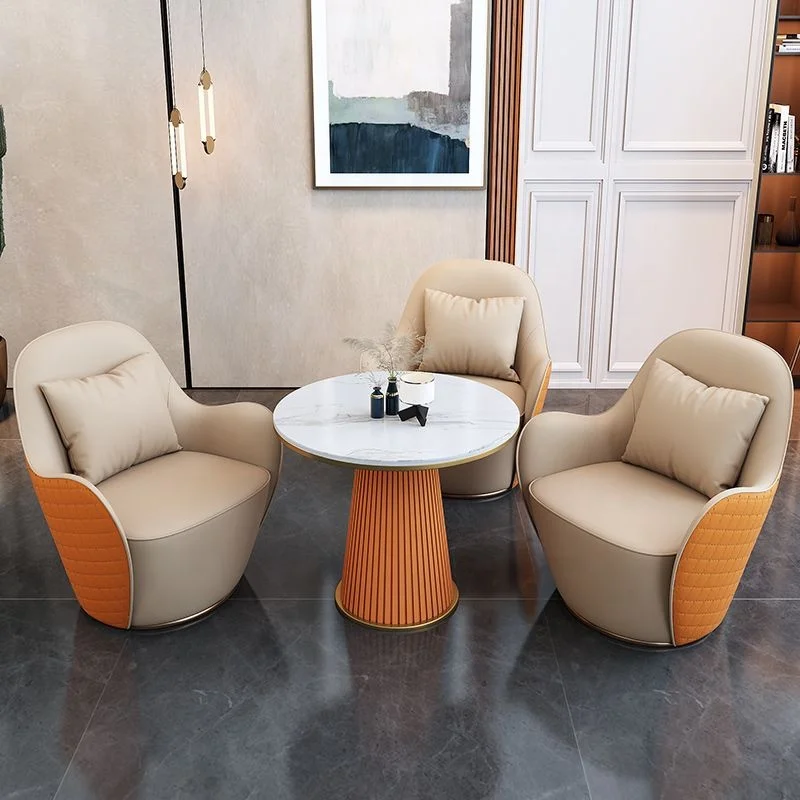 Modern Style Leather Arm Chair Upholstered Club Chairs Single Sofa Chair for Living Room, Bedroom, Waiting Room Chairs