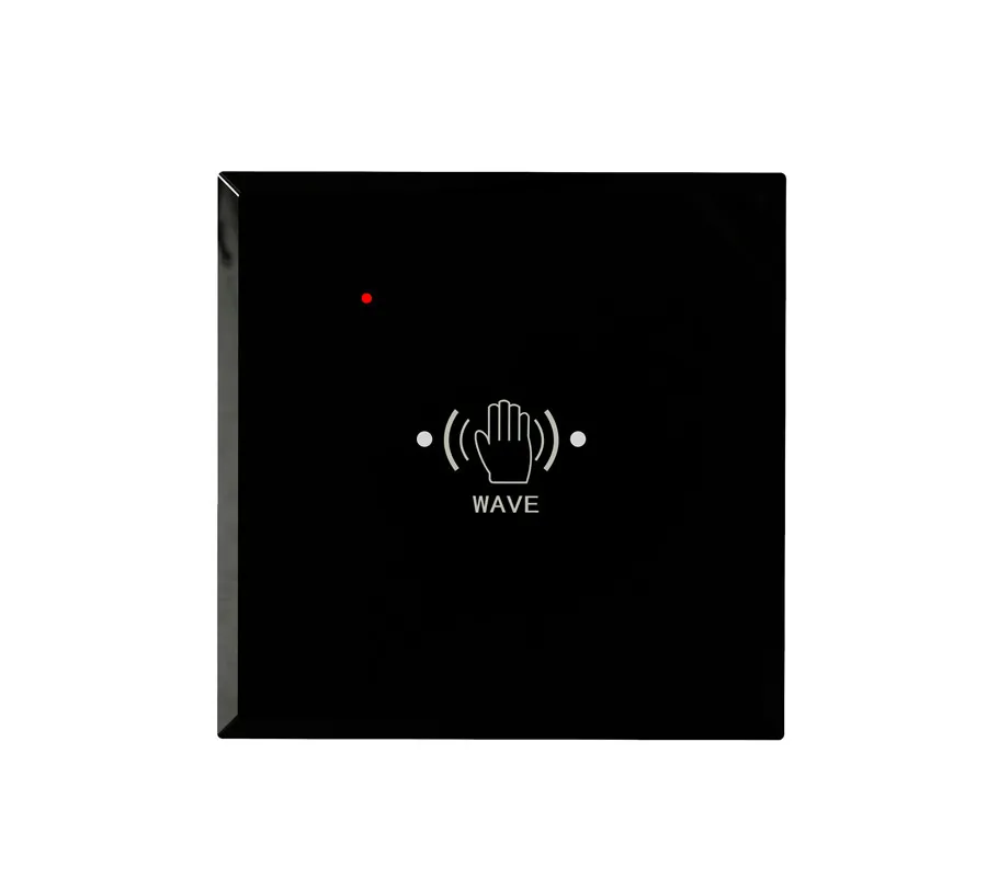 Factory Price Hand Wave Infrared Non Touch Switch EU UK US Toughened Glass Panel Open Door Switch