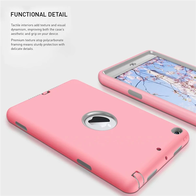 Shockproof 7.9 inch Tablet Case universal for iPad mini 1 2 3 4 5 tpu pc silicone PC 3 in 1 cover case