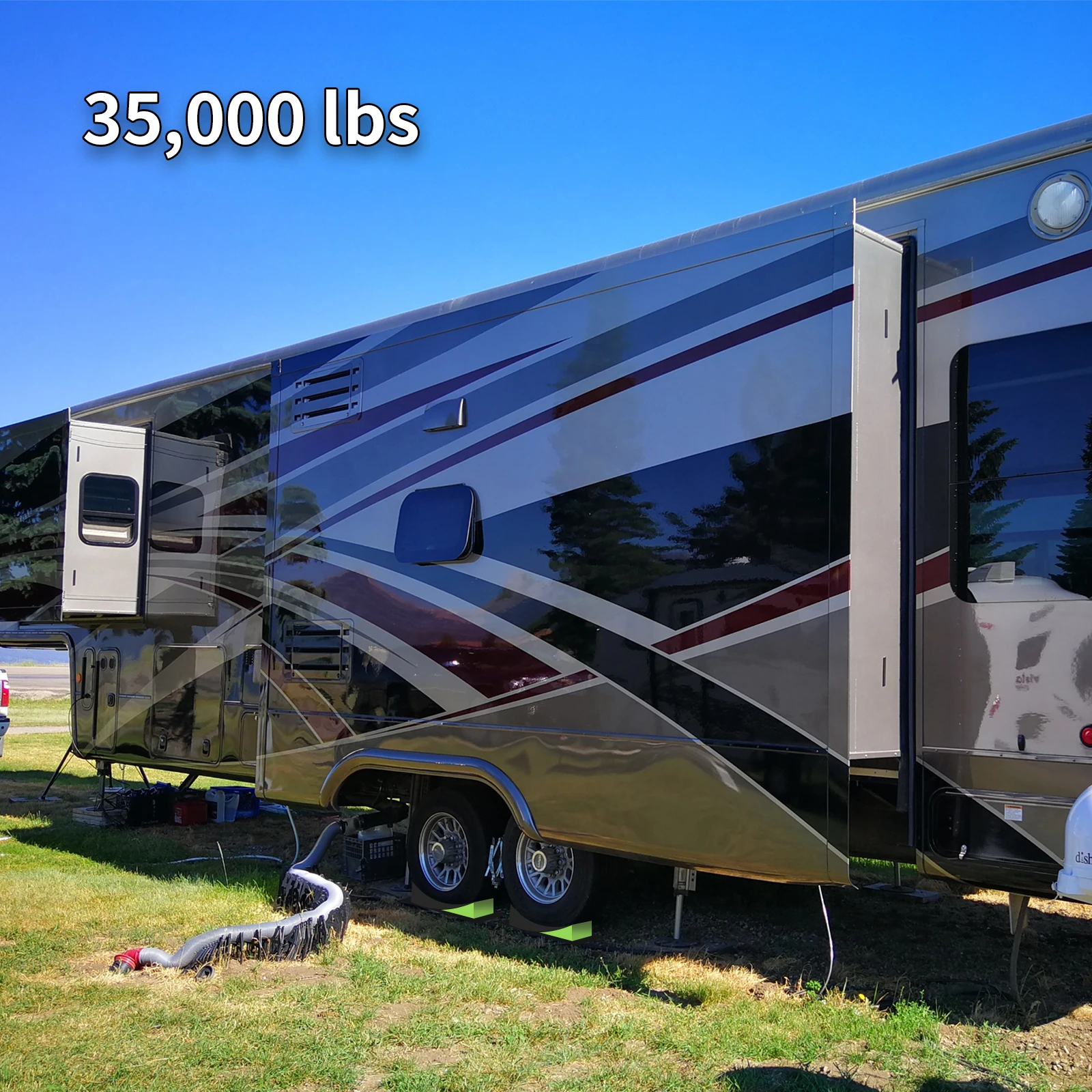 Heavy duty rv leveling blocks and chocks antislip pads design Camper Wheel Chocks Camper Accessories