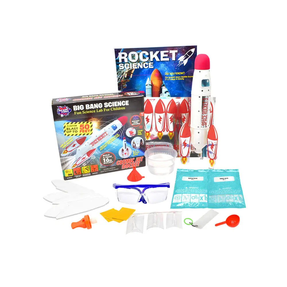 Safe and Awesome Chemical Water Rocket Outside Science Educational kit for Kids STEM