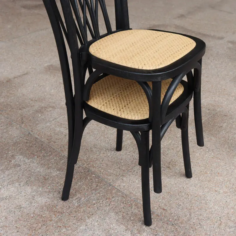 Hot Sale Wicker Rattan chair Vintage Furniture Handmade Cafe Chair indoor Furniture