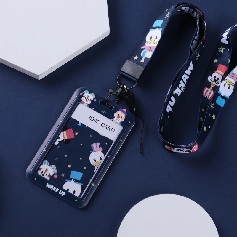 Dongguan Factory Best Selling  Popular  Lovely  Certificate Abs Material Id Card Holder Badge  With  Lanyard