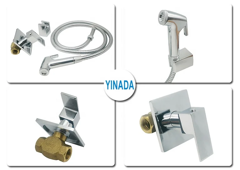 Innada FY3073-B ручной опрыскиватель биде для туалета латунного углового клапана с shattaf спрей угол запорный клапан