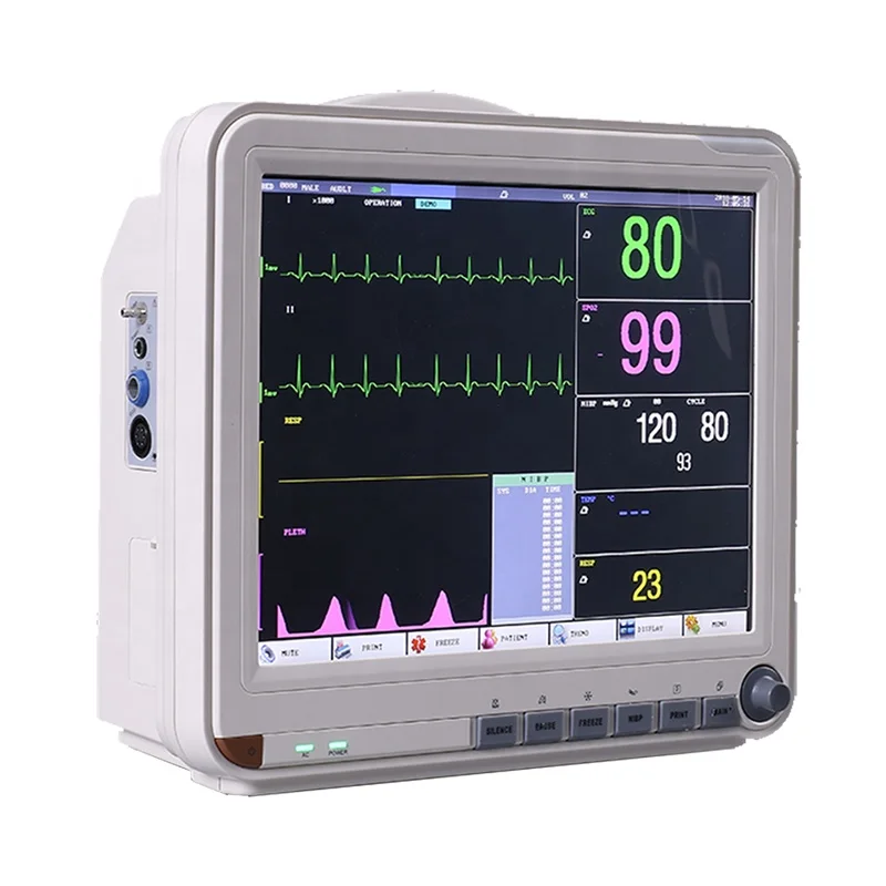 15 Inch hospital medical equipment ICU CCU ambulance multi-parameter patient vital signs screen price