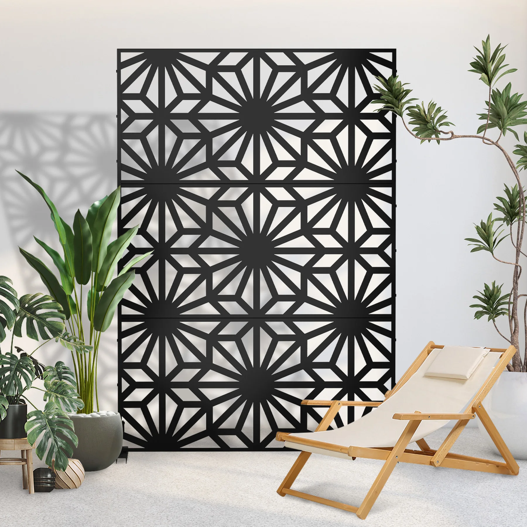 Durable Weather-Resistant Gardens Patios Offering Stylish Solution Creating Private Outdoor Spaces Privacy Screen