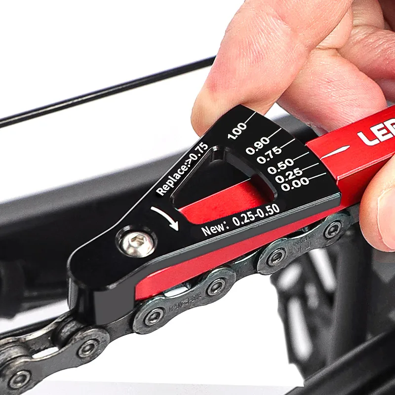 Lebycle MTB инструмент для демонтажа цепи велосипеда (инструмент индикатора износа проверки наборы мульти-функциональные измерения инструмента