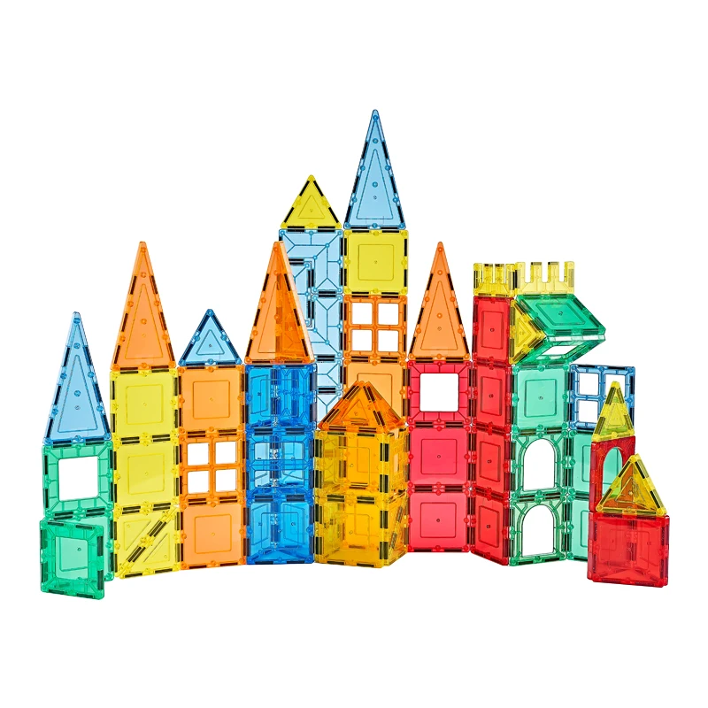 120 pieces of magnetic ceramic tile building block toy school pupils puzzle magnetic toy set