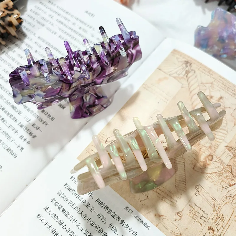 YJL Hot selling Classic Bow Design Ladies and Girls Hair Clip Exquisite Hair Claw Clip Acetate Hair Claw