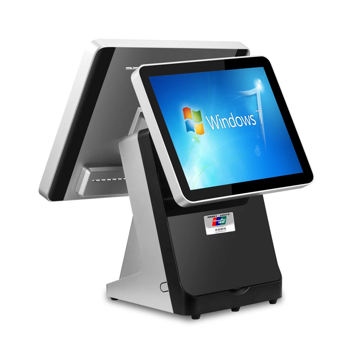 LICON Dual Screen Cash Register POS Machine with Thermal Printer Capacitive Touch Panel and POS Terminal System