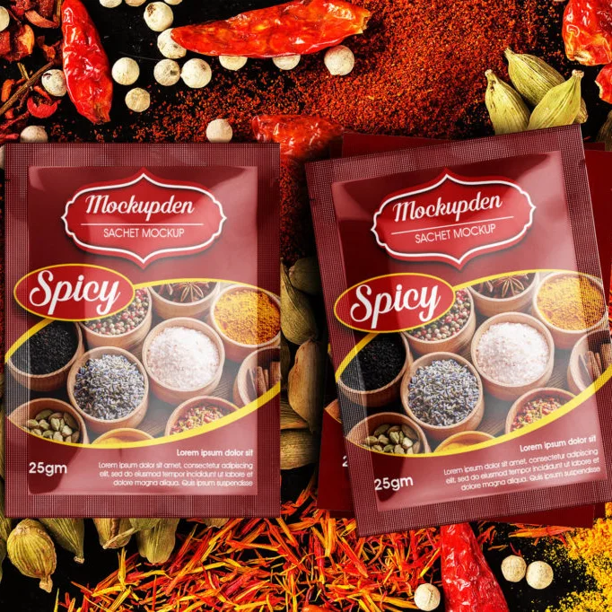 Quality Food Grade Stand Up Pouch For Seasoning Spice Paper Packaging Pouch Packing Bag Spice Powder Pouch Packaging