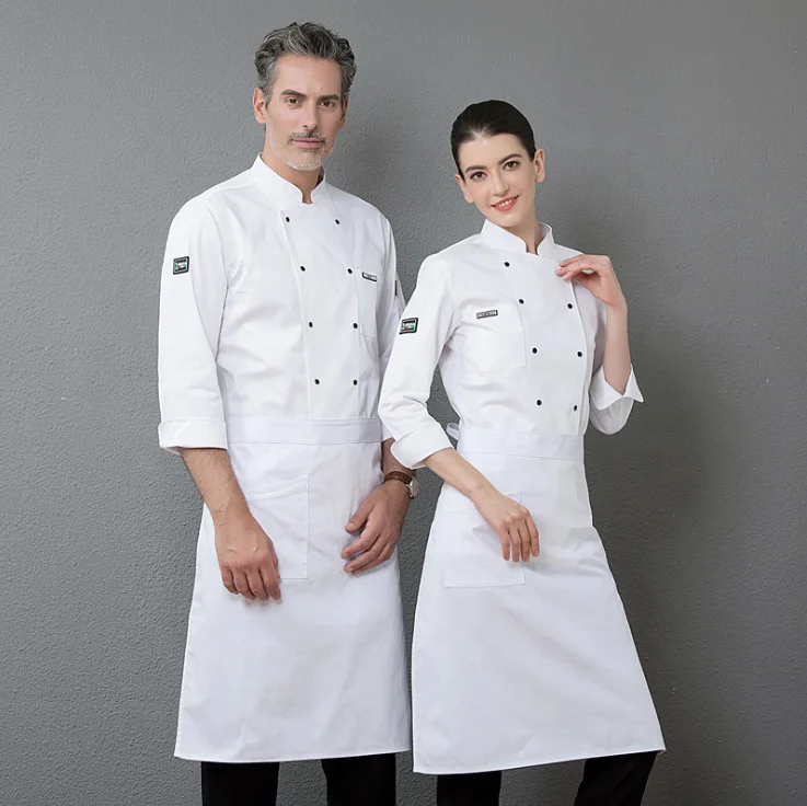 Cyalaa 2021 Manufactured Customized Long Sleeve Breathable Chef Uniform