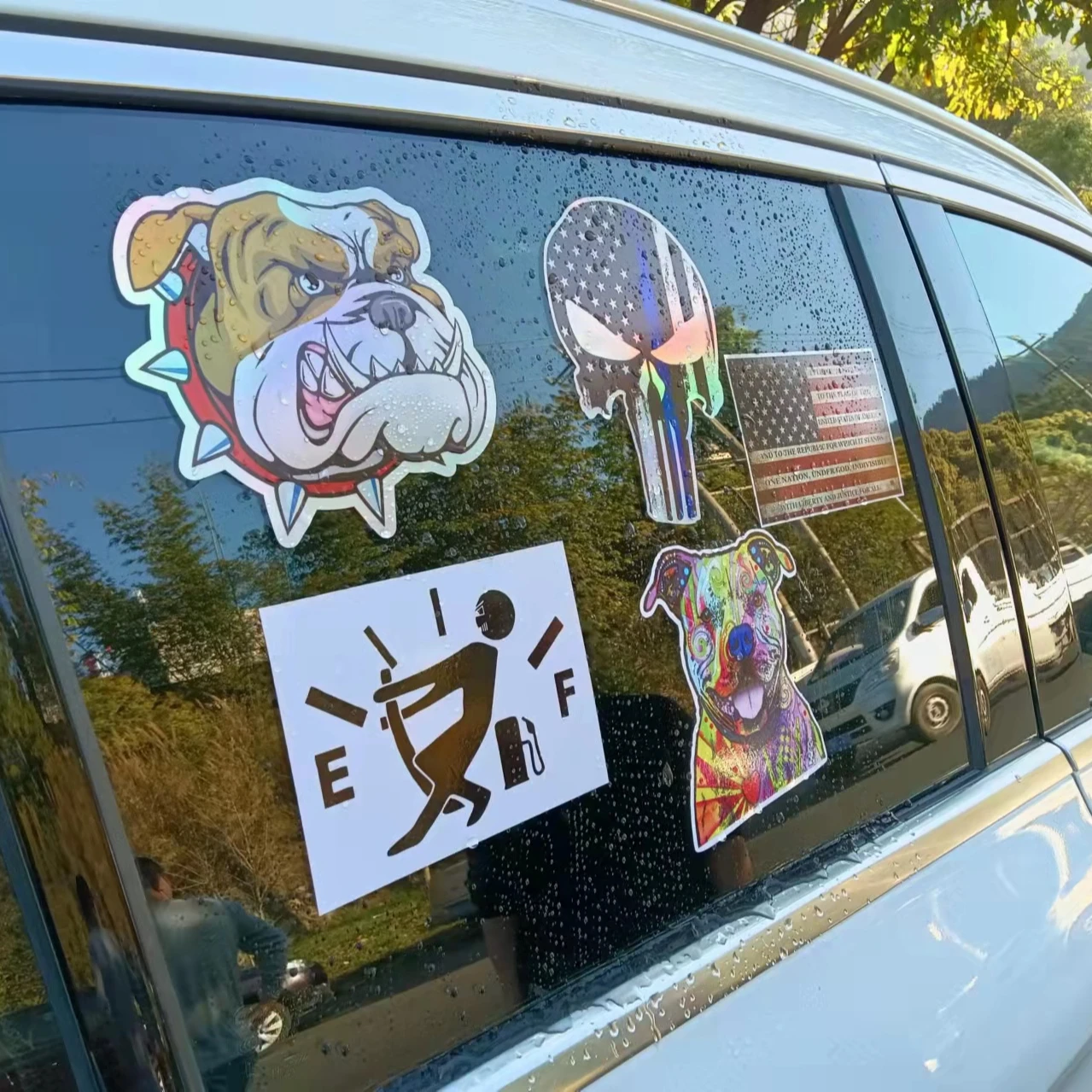 Customized Outdoor Use Custom Die Cut Logo Letter Car Body Transfer Decal Vinyl Bumper Car Stickers Car Window Sticker