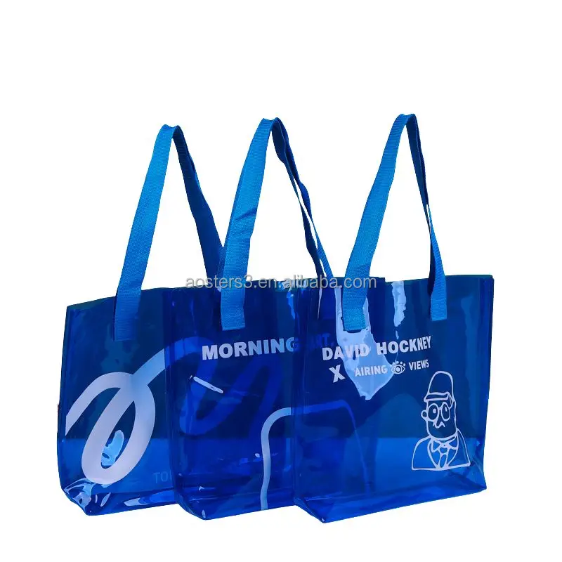 custom shopping tote bag vinyl pvc little neon bag suppliers Plastic Gift Bag