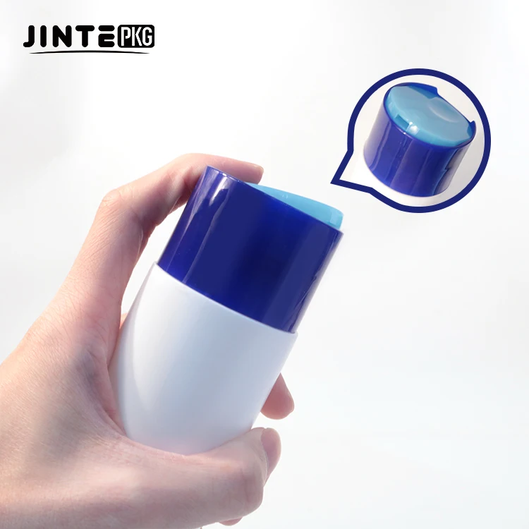 Wholesales 100ml 250ml White HDPE Squeeze Bottle With Wide Mouth Disc Cap For Cosmetic Packaging Shampoo Bottles