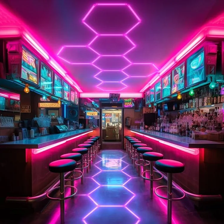 Гексагональный светодиодный светильник для автомойки