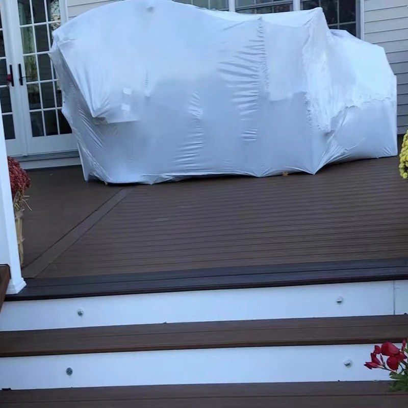 Factory directly biodegradable green pe  shrink film shrink wrap for construction buildings 12m 14m with best price