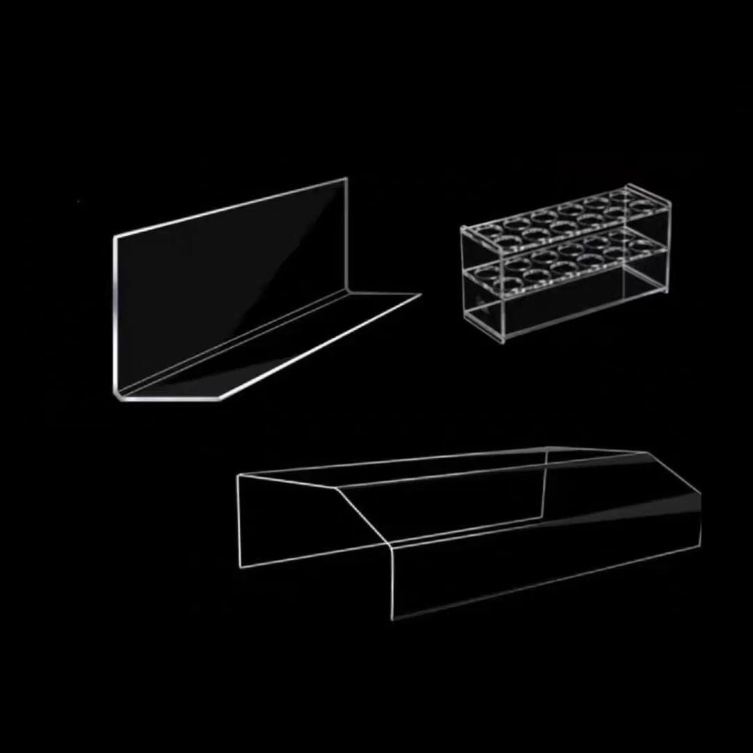Specially customized high quality acrylic Angle bracket 90 degree wall mounted Angle bracket, CNC milling