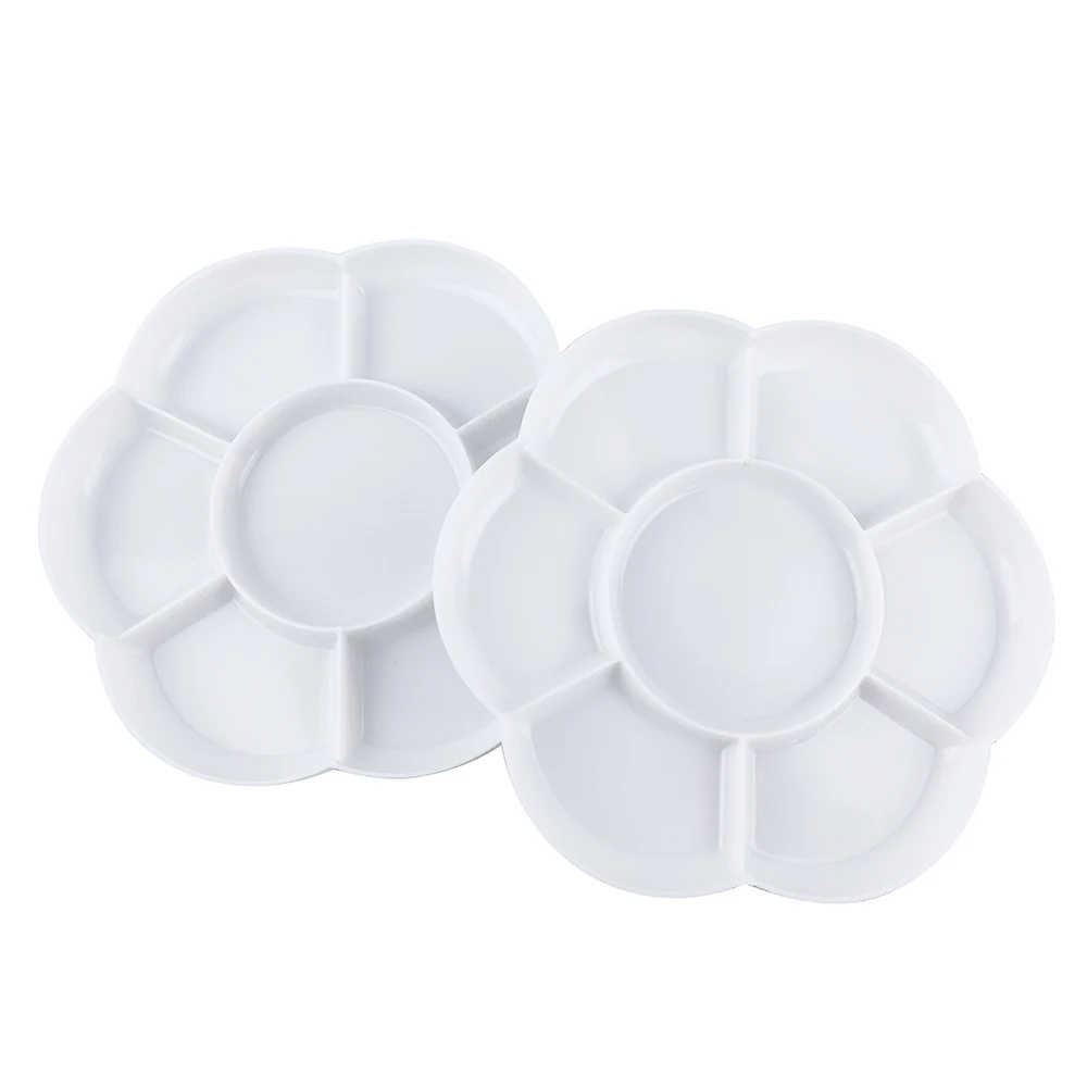 Plum White Paint Tray Palettes Painting Palette With Lid For Kids