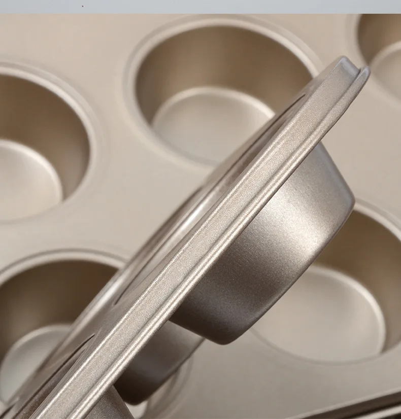 Wholesale Nonstick Muffin Pan 12 Cups Stainless Steel Muffin Tin Cupcake Pan Tray for Baking