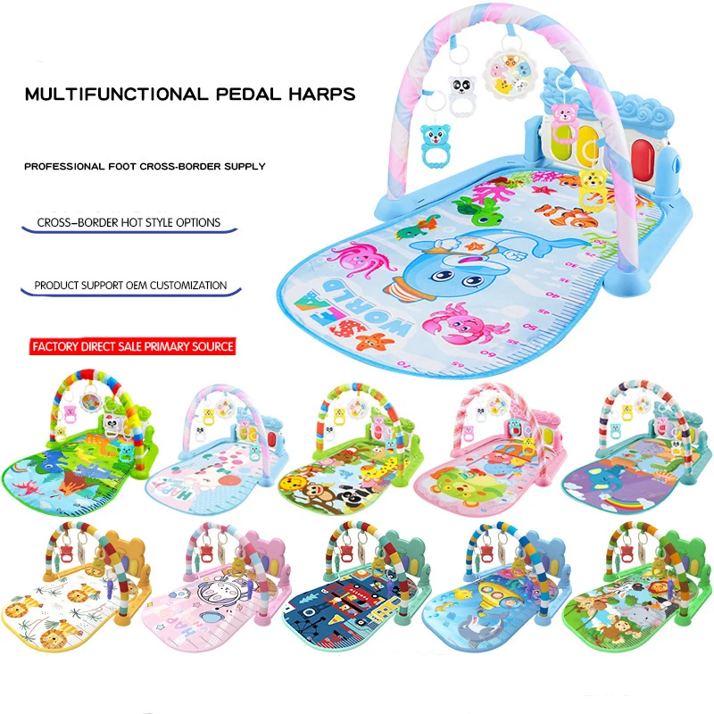 0-36 months old newborn baby piano game mat baby fitness stand multifunctional pedal piano toy