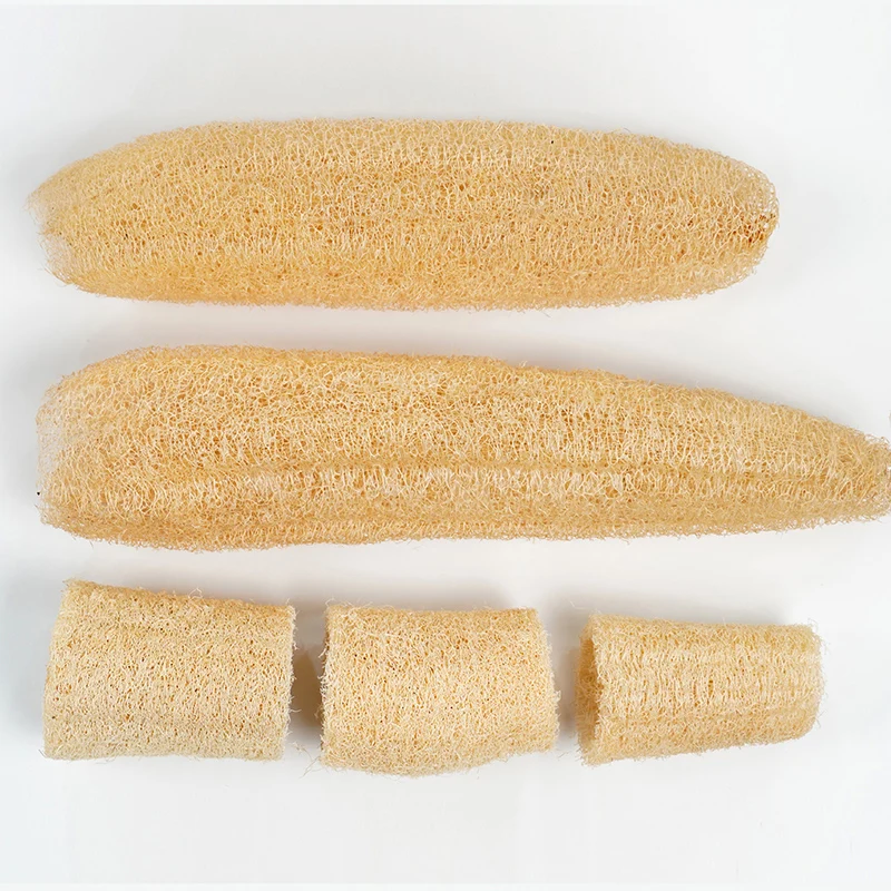 Exfoliating Body Scrubber  Kitchen Vegetable Scrubber Dishwashing Scouring Pad Luffa Bath Shower Sponge Natural Loofah Sponge