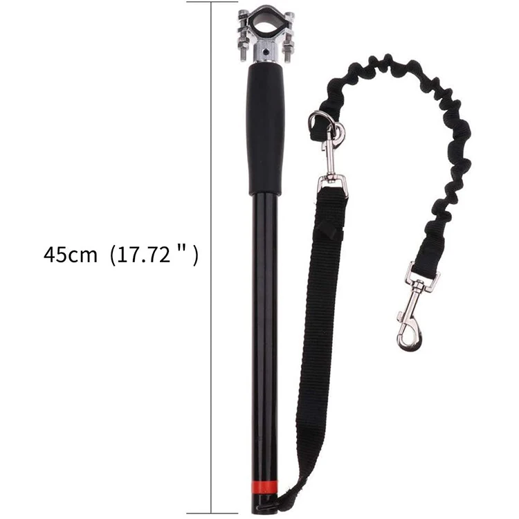 Stainless Steel Biking Dog Leash Hands Free Dog Training Bicycle Nylon Retractable Leashes with Leads