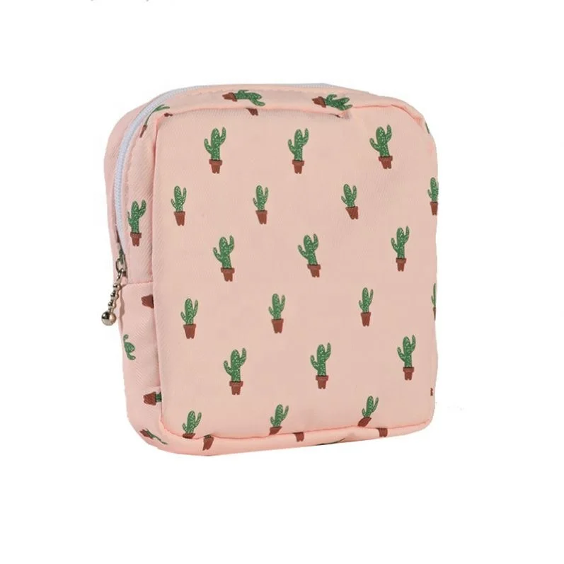 Sanitary napkin storage bag sanitary pads portable large capacity for month student portable sanitary napkin lipstick