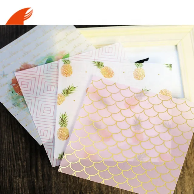 Hot Sale Creative Gold Color  Foil Stamping  Frost   Lovely  Paper  Craft Backer Paper  Pad 6x6 in Paper Pack Scrapbook