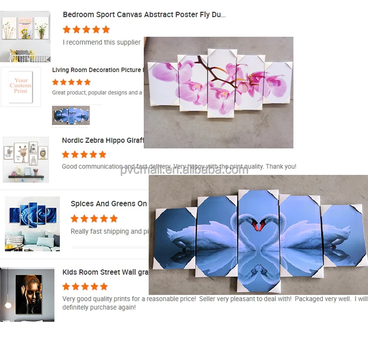 Hd canvas wall art painting custom decorative home decor luxury picture prints paintings 5 pieces car wall art