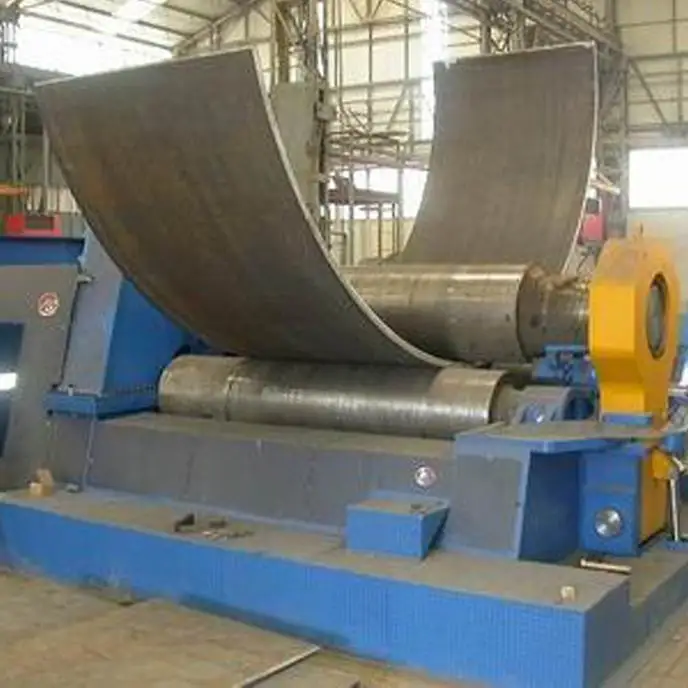 Free spares hot sales W11 3 roller hydraulic CNC roll bending machine