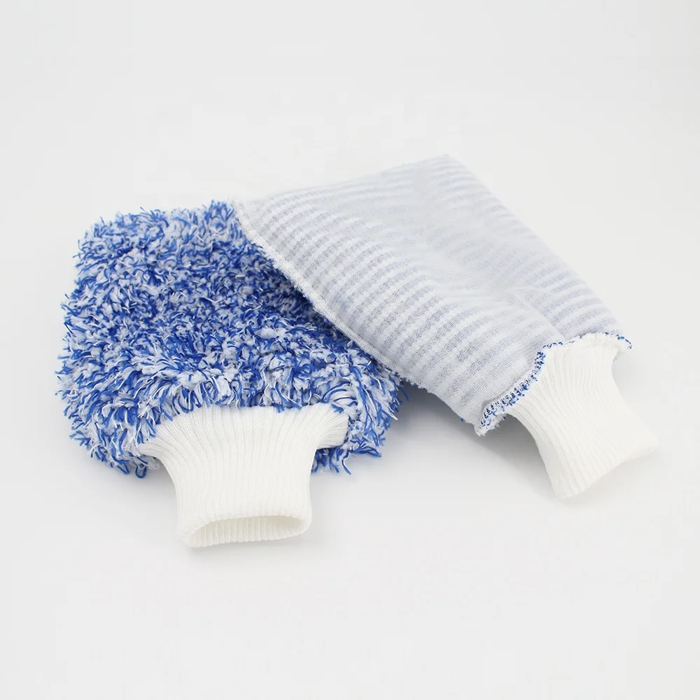 Wholesale Waterproof Car Wash Microfiber Window Cleaning Car Towel Mitt