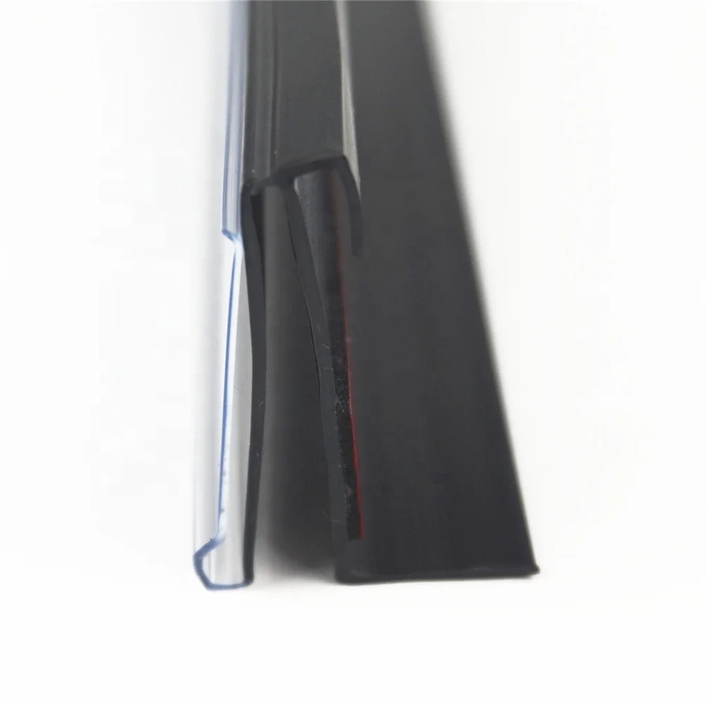 Hot Popular Clear Pvc Plastic Glass Shelf Clip Sign Label Holder Plastic Label Holder Shelf Data Strip Shelf Sign Holder Plastic