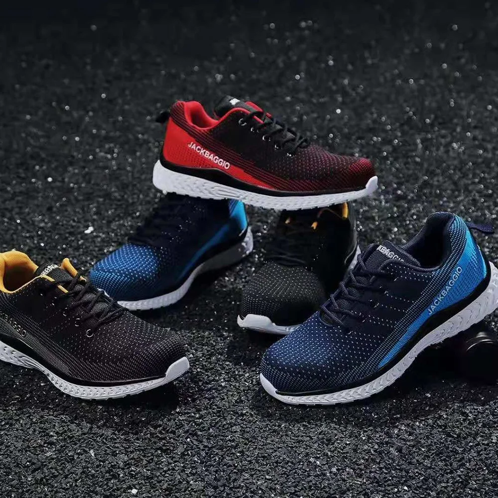 JACKBAGGIO Brand Safety Shoes CE Approved EN ISO:20345 S1P Steel Toe-Cap Puncture Resistant