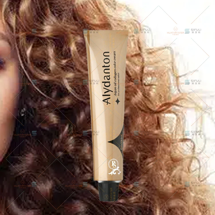 Huati Sifuli Alydanton 100ml Permanent no ppd Ammonia collagen argan oil purple Hair Color Dye black brown pink silver cream
