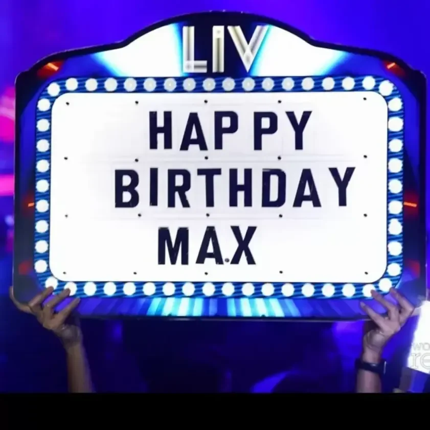 Happy Birthday Interchangeable Letters LED Marquee Message Neon Sign Board Nightlife Glorifier Presenter Display VIP Service