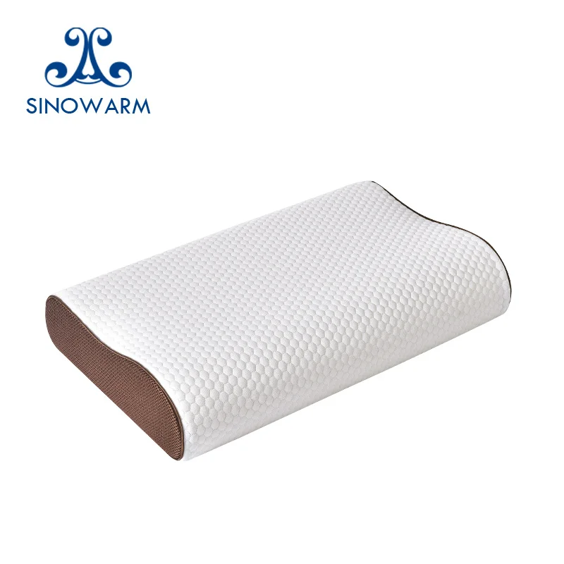 Cheap Price Ergonomic Neck Contour Cervical Orthopedic Memory Foam Pillow for Sleeping Side Back Sleeper