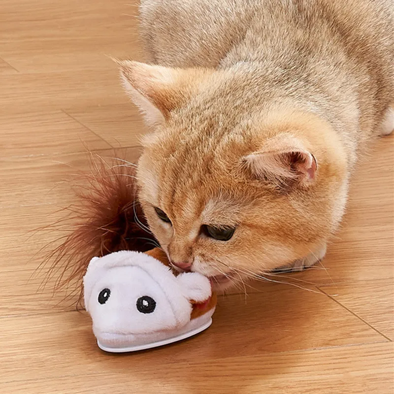 New Pets Toy Mouse USB Recharge Cat Toy Electronic Interactive Smart Cat Toy