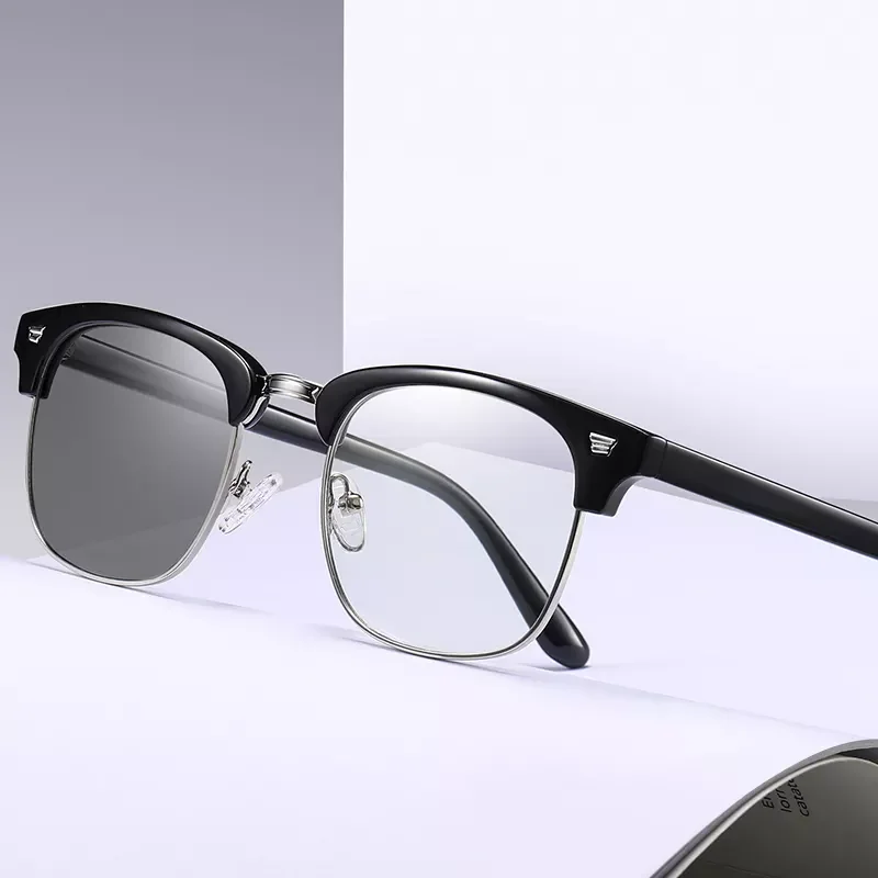 High-end TR UV Night Vision Blue Light Blocking Photochromic Lenses Sun Glasses Anti blue light Blocking Glasses frame