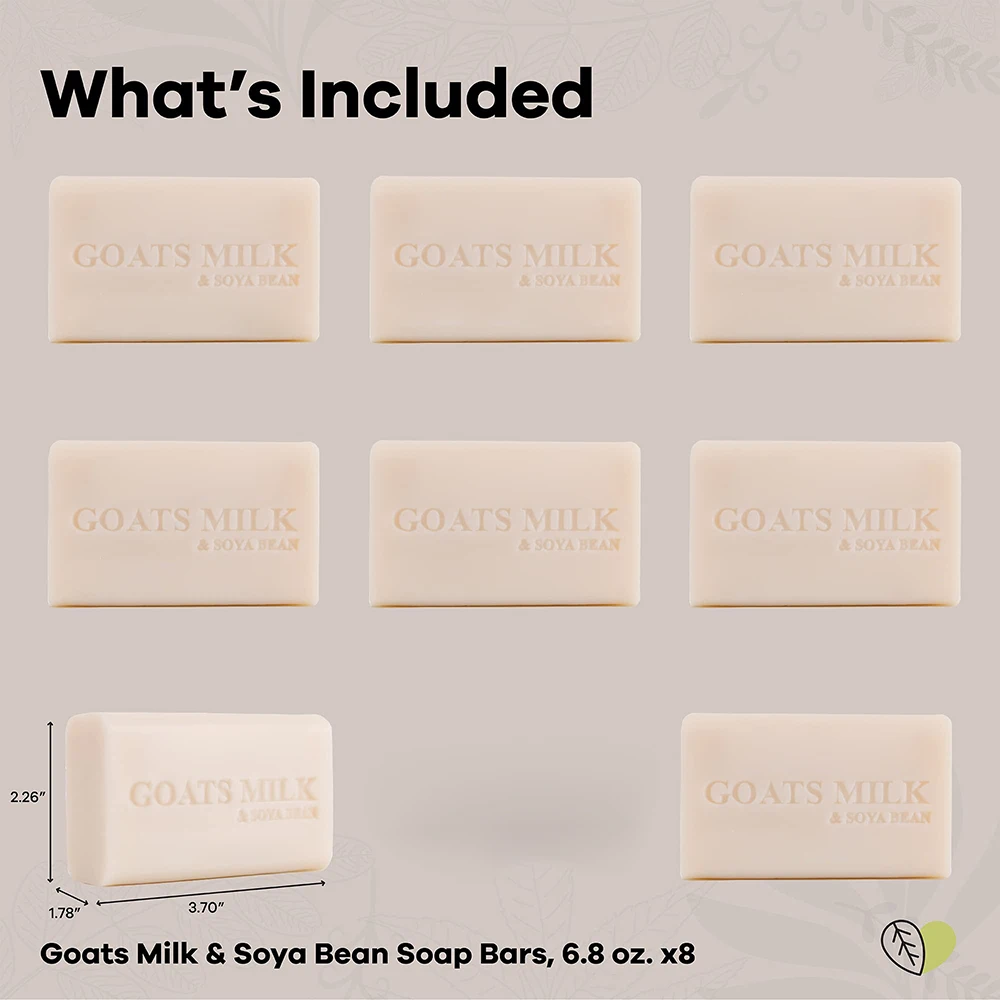 Eco Friendly Organic Pure Sea Salt Goat Milk Bath Bar Soap with Rich Foam Soap Bar