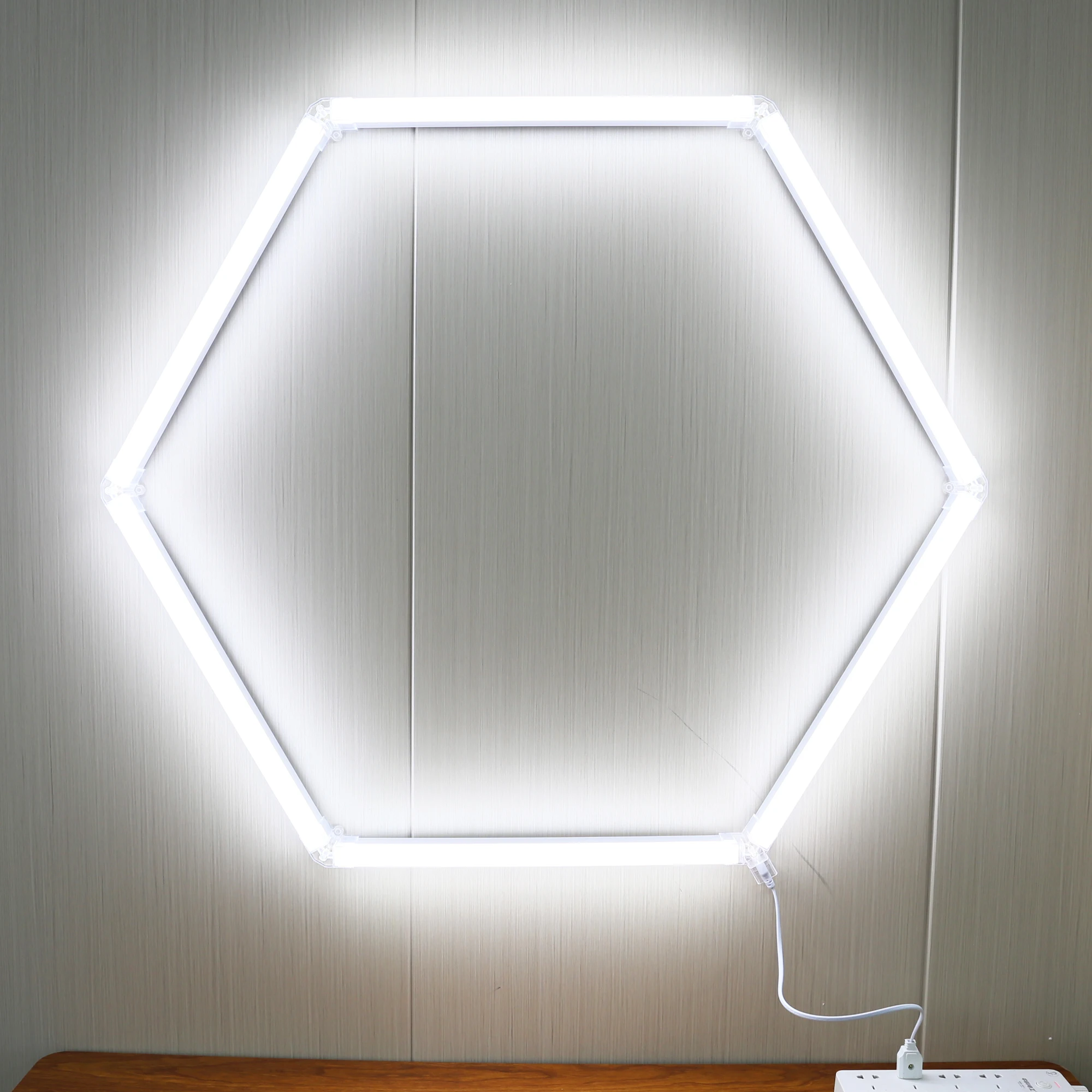 New Led Hexagon Light AC110/220V Garage Ceiling Honeycomb Light Hangable LED Work Light