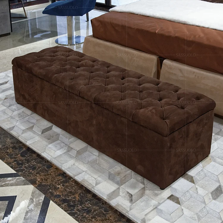 
sassuolo foshan furniture simple modern storage bedstools bedroom sets tufted ottoman 