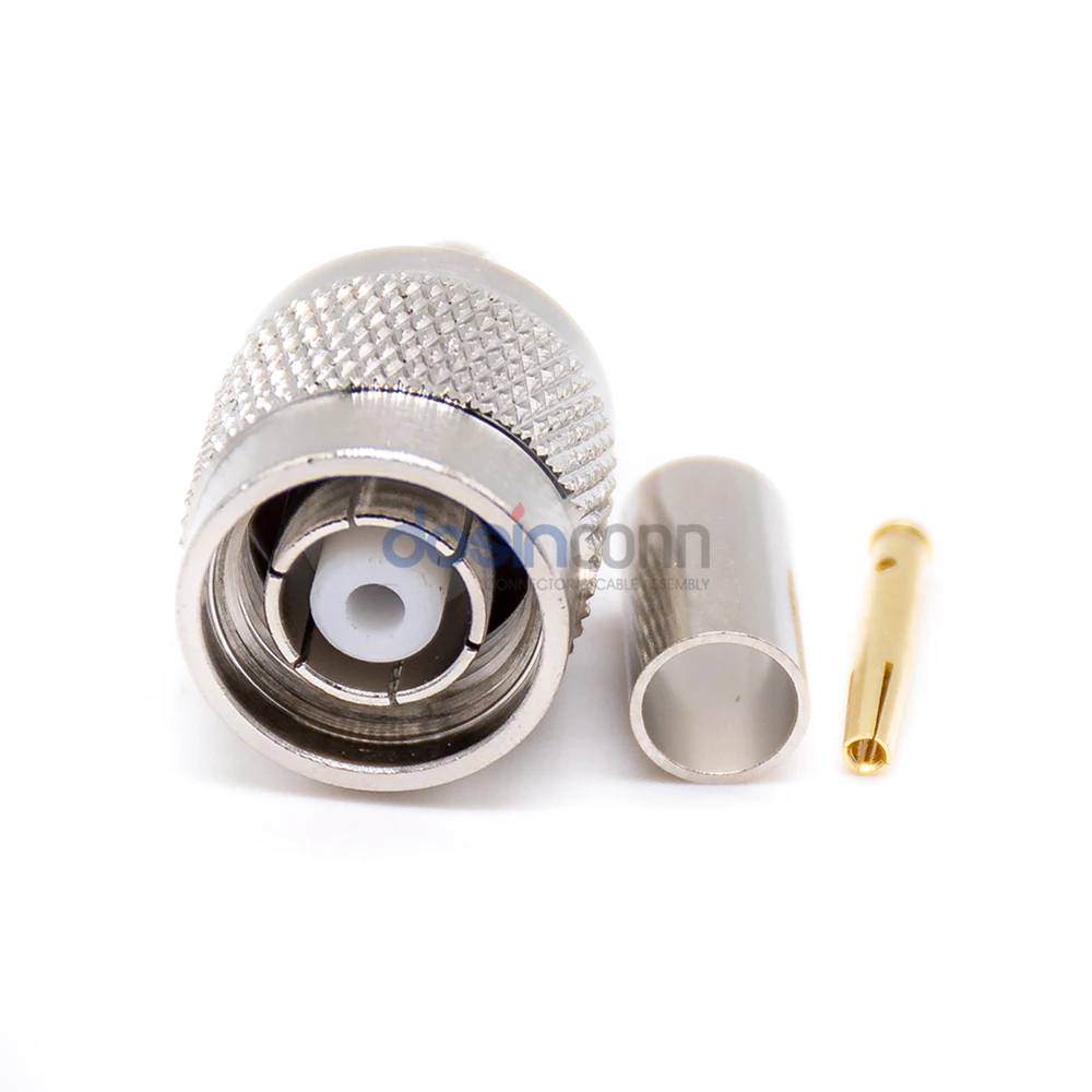 RP TNC Male Crimp Type for RF Coaxial Cable RG316 Straight