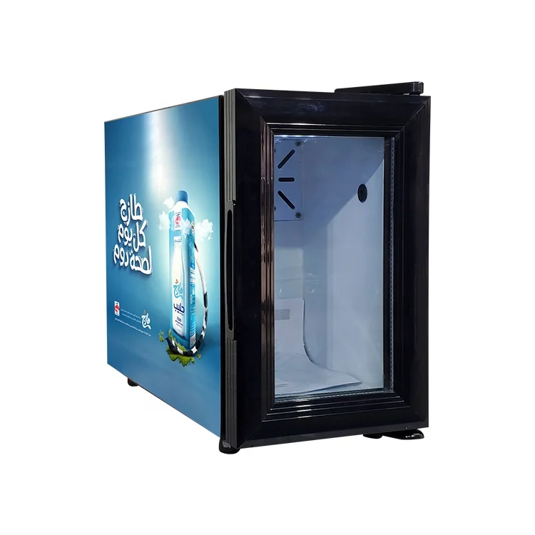 Meisda 8L Meisda Table Top Glass Door No Frost Hotel Room Mini Cooler Bar Milk Fridge With Lock