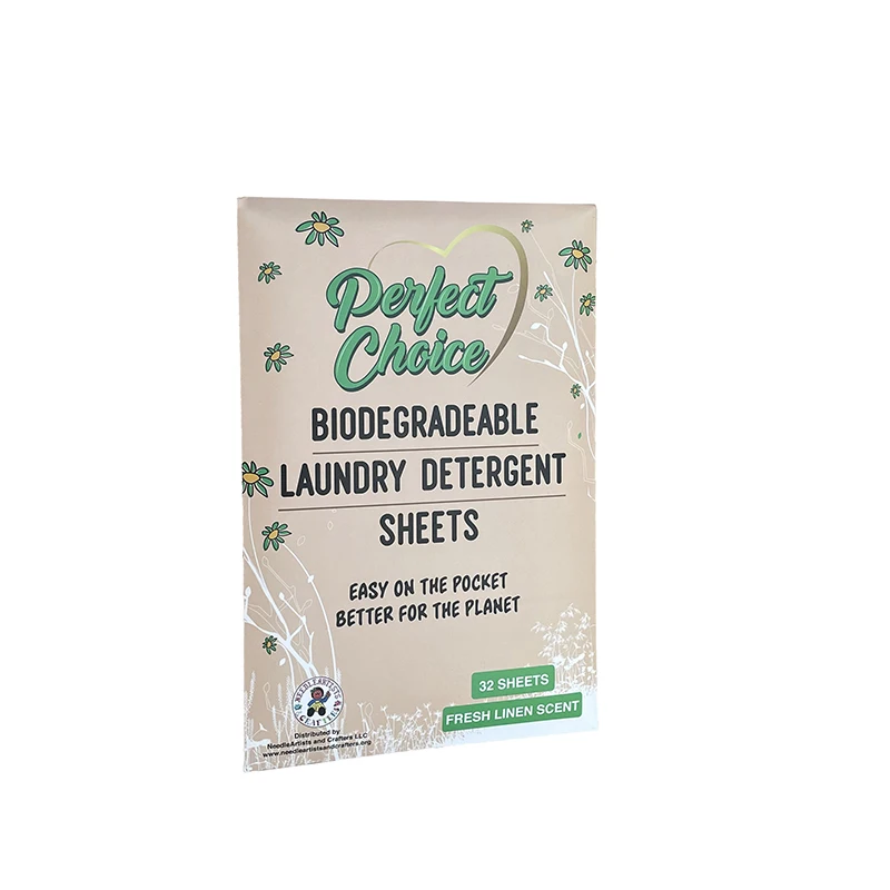 Cleaning Biodegradable  Laundry Detergent Sheet Strip Nano Concentrated Laundry Sheets For Washing Machine